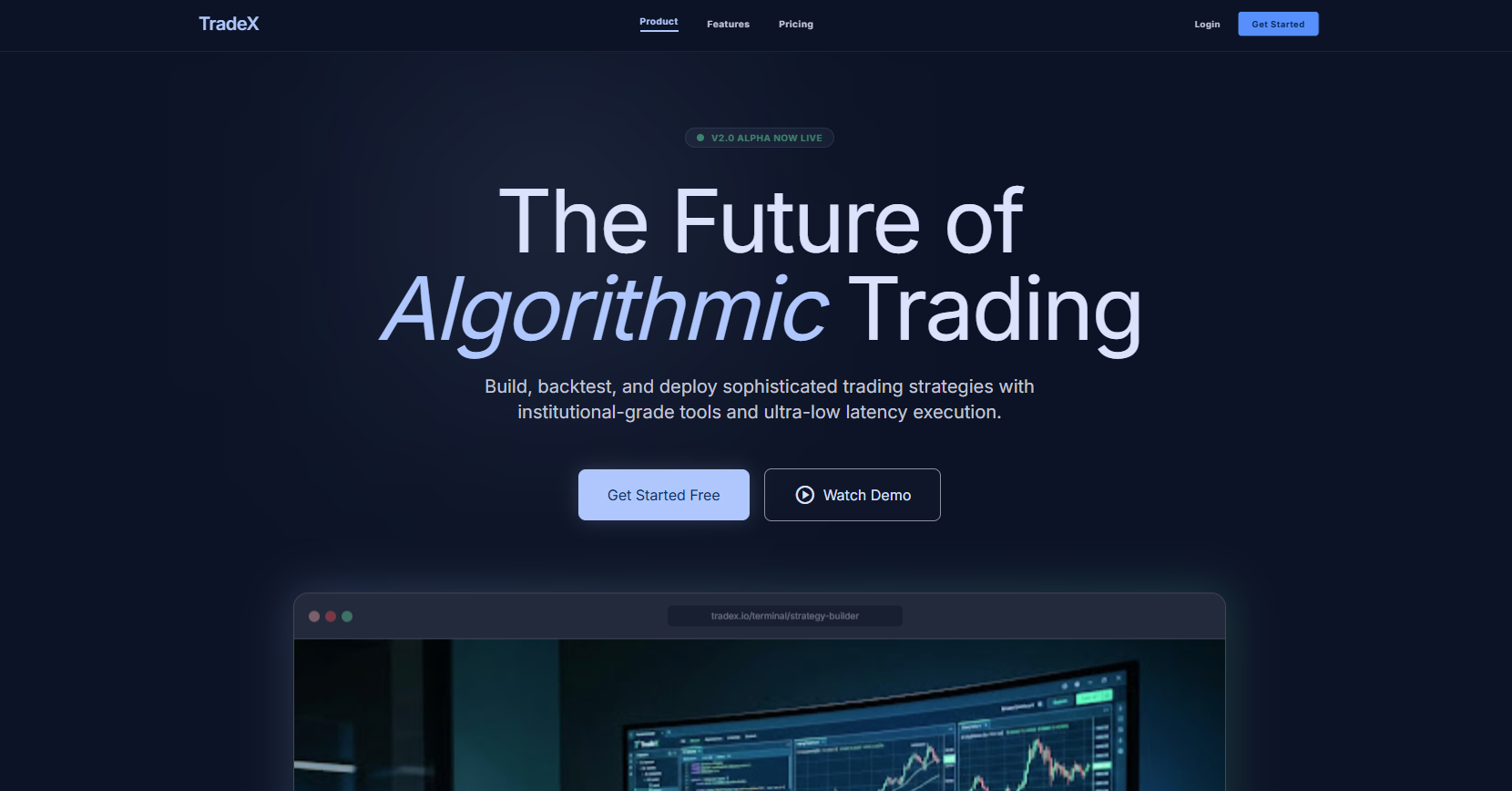 Tradex screenshot